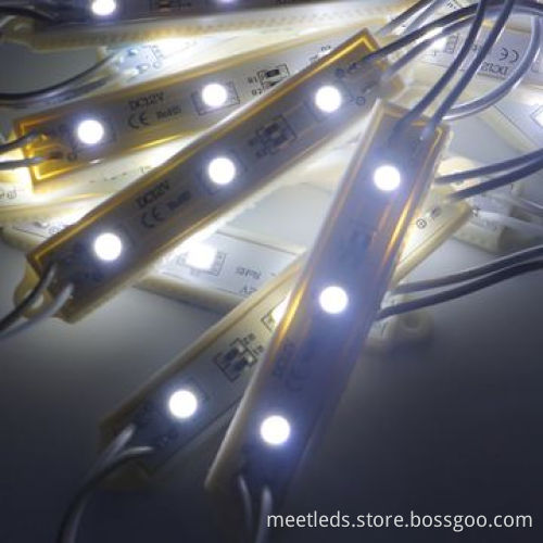 Pure White 3*SMD5050 12V DC Waterproof LED Modules for Advertising Signage